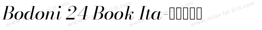 Bodoni 24 Book Ita字体转换
